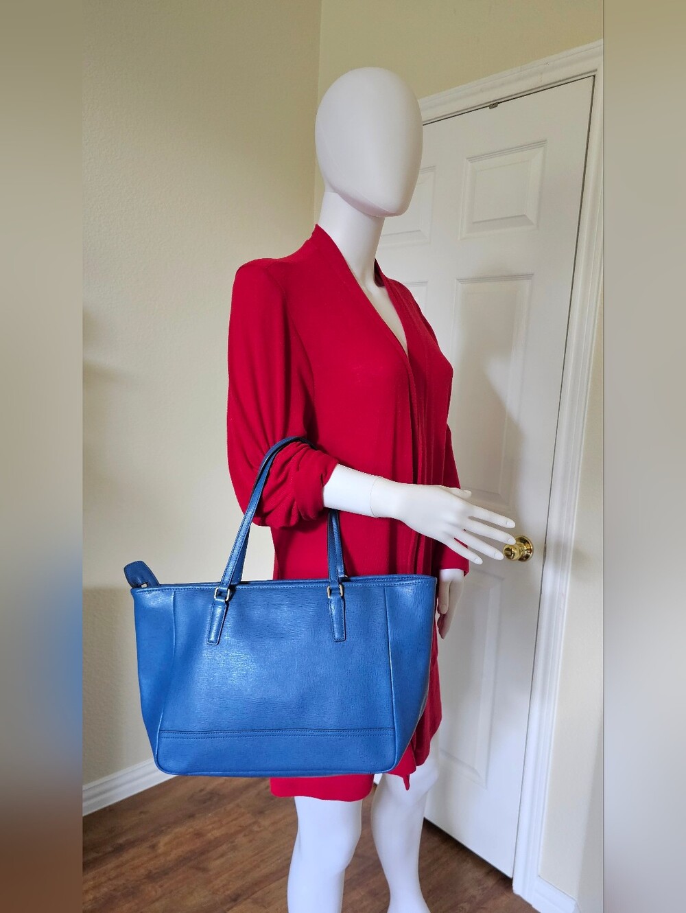 Coach Metro/City Saffiano Leather Tote - Picture 3 of 7